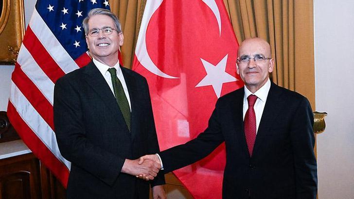 Hazine ve Maliye Bakanı Şimşek, ABD Hazine Bakanı Bessent ile görüştü