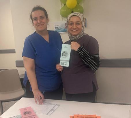 Altınözü Devlet Hastanesi'nde normal doğuma destek standı açıldı