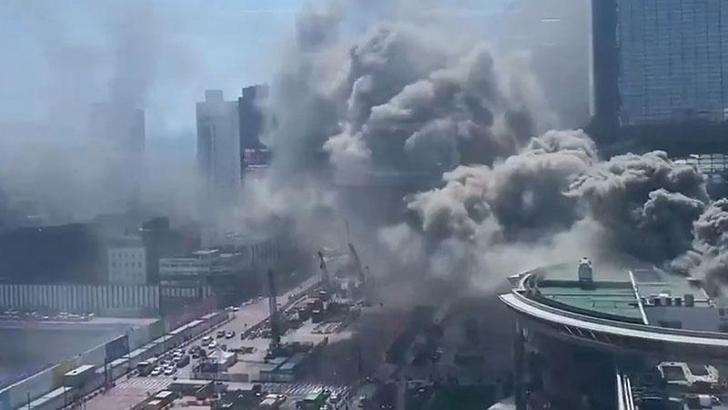 Güney Kore'de yangın