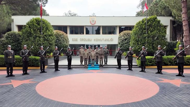 Kara Kuvvetleri Komutanı Bayraktaroğlu'ndan Ege Ordusu Komutanlığı'nda inceleme