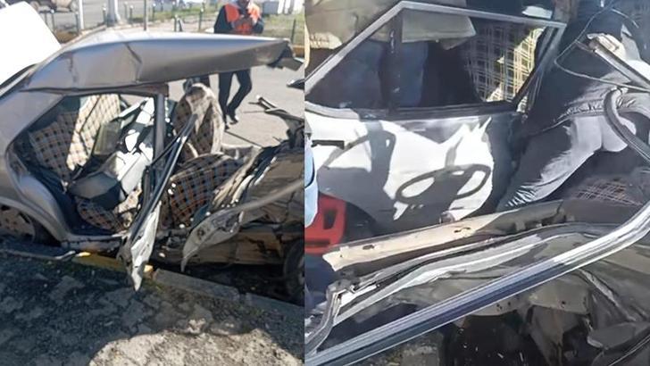 Kars'ta zırhlı araç ile otomobil çarpıştı; 2'si polis 6 yaralı