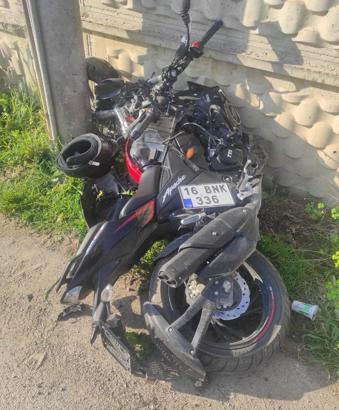İnegöl'de motosiklet kazası: 1 yaralı