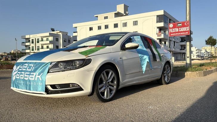 Otomobilini Gazze için bağışladı