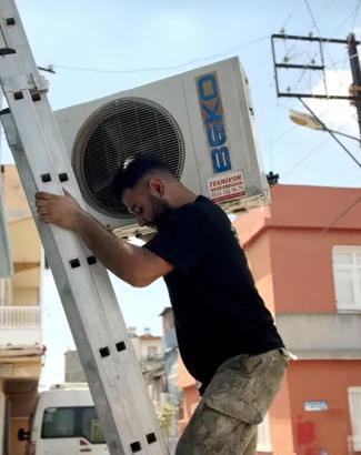 Klima ustası, 3'üncü kattan düştü