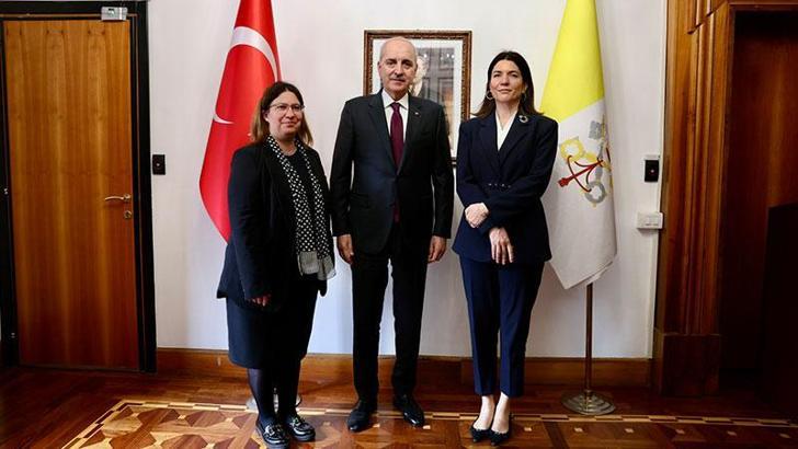 TBMM Başkanı Kurtulmuş, Türkiye’nin Vatikan Büyükelçiliği’ni ziyaret etti