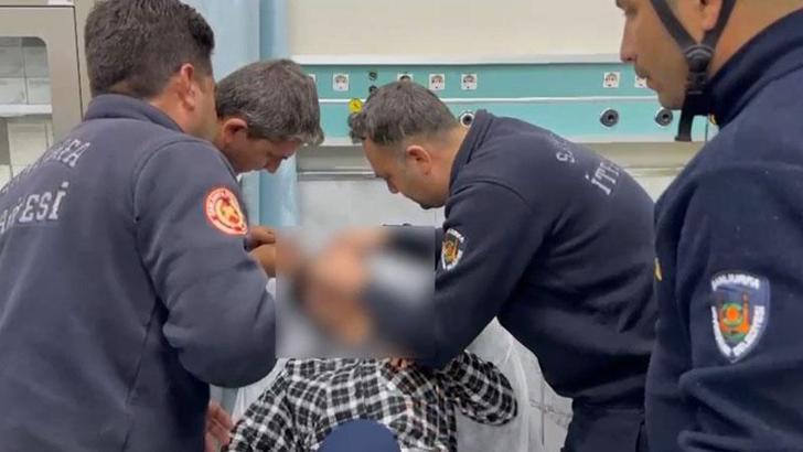 Şanlıurfa'da göz kapağı fermuara sıkışan Yasemin'i itfaiye kurtardı