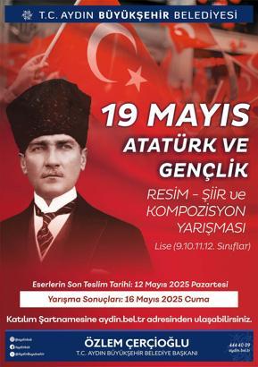 Aydın'da 19 Mayıs temalı ödüllü resim, şiir ve kompozisyon yarışması