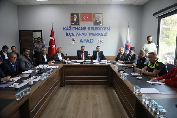 Kağıthane’de afet koordinasyon toplantısı gerçekleşti