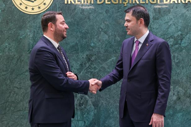 Bakan Kurum, Samandağ Belediye Başkanı Karaçay'ı kabul etti