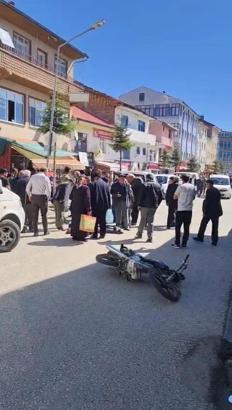 Motosikletli yayaya çarptı: 2 yaralı