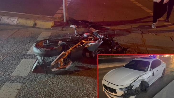 Sarıyer'de otomobil ile motosiklet çarpıştı: 2 ağır yaralı