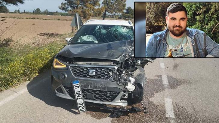 Otomobile çarpan motosikletin sürücüsü öldü