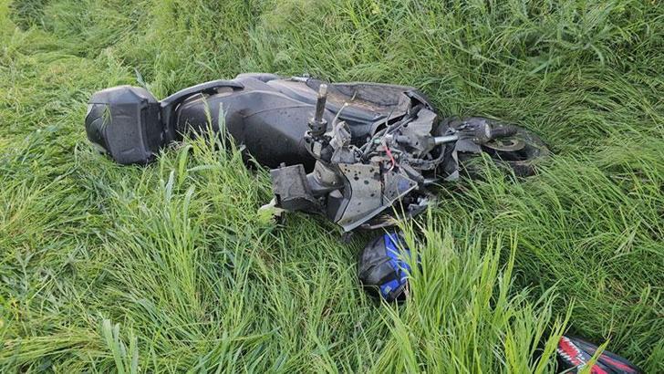 Edirne'de devrilen motosiklet metrelerce sürüklendi: 1 ölü, 1 yaralı