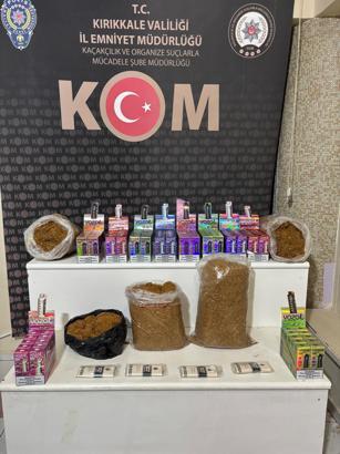 Kırıkkale'de kaçak tütün operasyonu: 2 gözaltı