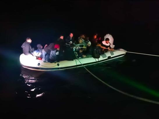 Bodrum’da 29 kaçak göçmen kurtarıldı