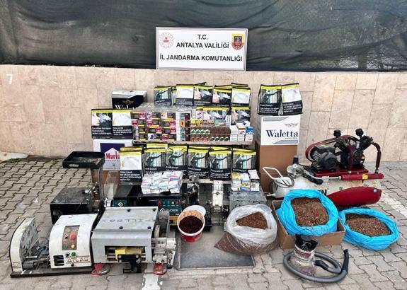 Korkuteli'nde kaçak tütün operasyonu