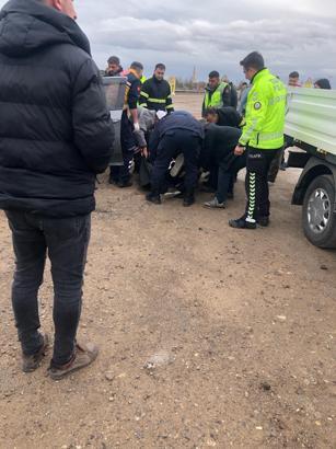 Kontrolden çıkan otomobil takla attı: 1 ölü, 3 yaralı