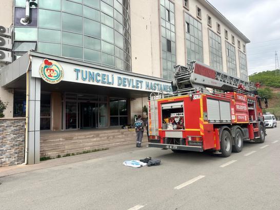 Tunceli Devlet Hastanesi’nde yangın; hastalar tahliye edildi