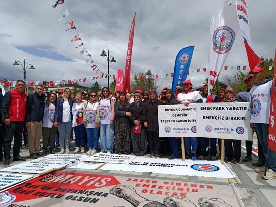 Burdur'da 1 Mayıs kutlaması