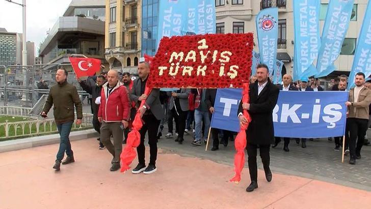 Sendikalardan Taksim'de 1 Mayıs kutlaması