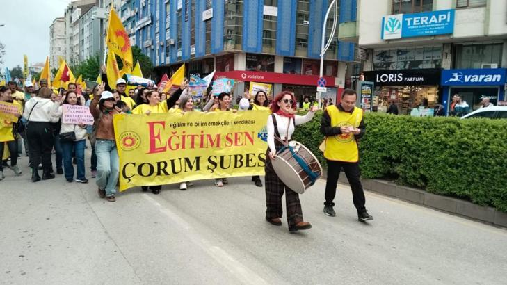 Çorum'da 1 Mayıs kutlandı