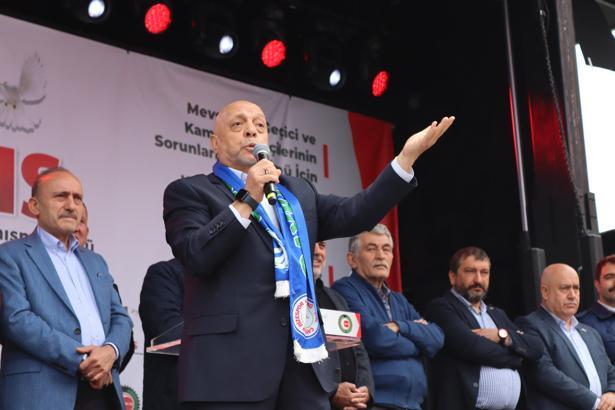 Rize'de 1 Mayıs coşkuyla kutlandı