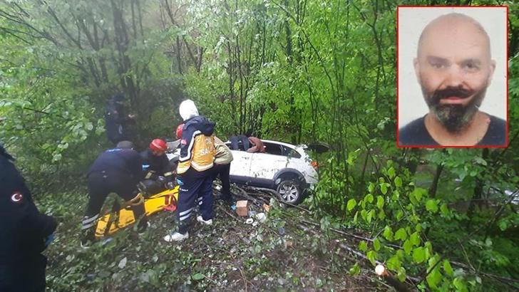 Ormana uçan cipin sürücüsü öldü, 2'si çocuk 3 kişi yaralandı