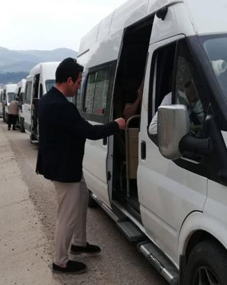 Yayladağı’nda okul servisleri denetlendi