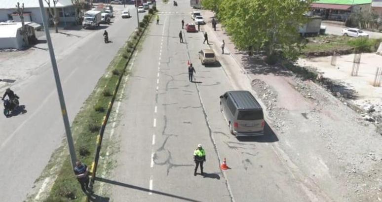 Gaziantep’te 'dron' destekli trafik denetimi