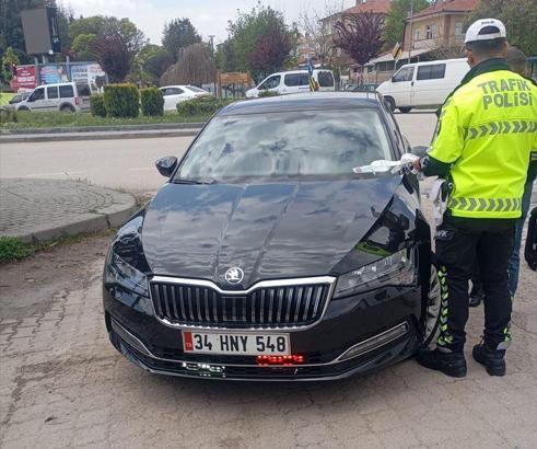 Çakarlı araçla aşırı hız yapan sürücüye 270 bin lira ceza