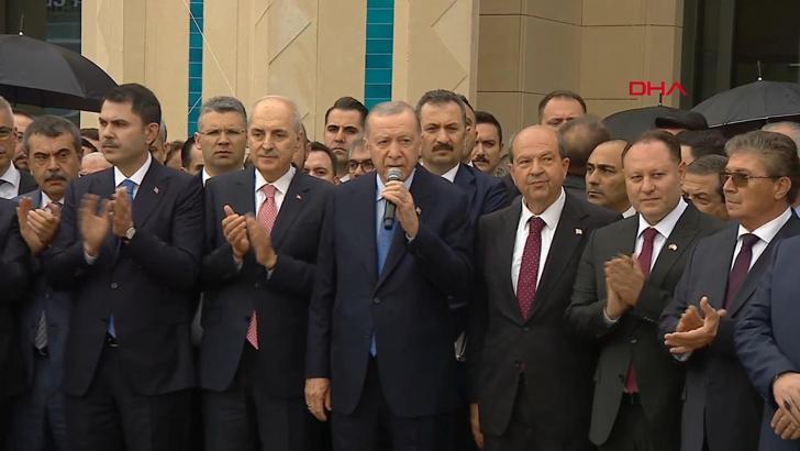 Cumhurbaşkanı Erdoğan, KKTC'deki yeni Cumhuriyet Yerleşkesi'nin açılışını yaptı