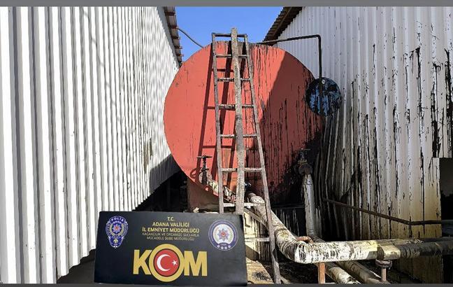 Adana’da 25 bin litre sahte akaryakıt ele geçirildi