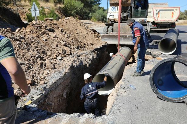 Bodrum'da hat patlaklarından kaynaklı su kesintilerinin önüne geçilecek
