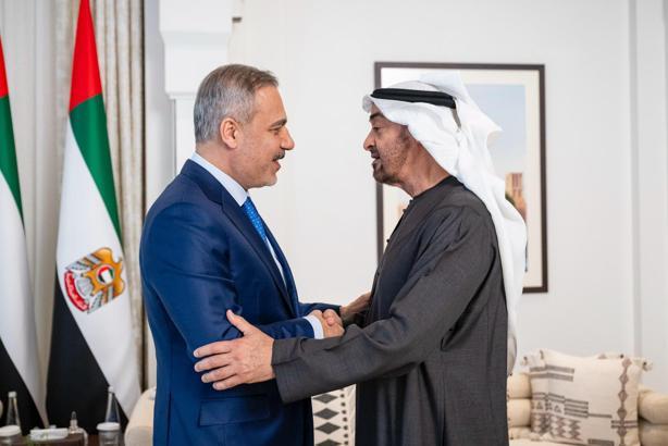 Bakan Fidan, BAE Devlet Başkanı Al Nahyan tarafından kabul edildi