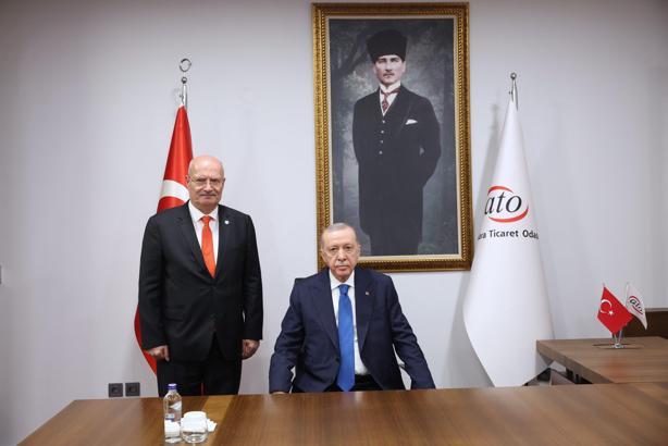 Cumhurbaşkanı Erdoğan, ATO’yu ziyaret etti