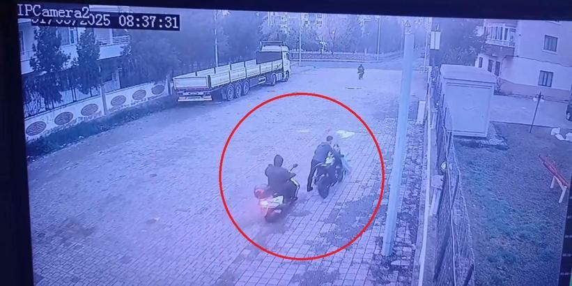 21 motosiklet çalan 2 kardeş yakalandı; o anlar kamerada