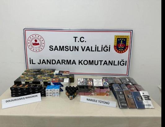 Kaçak tütünleri duvara gizlemiş