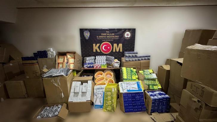 İzmir'de 42 milyon TL'lik kaçakçılık operasyonu
