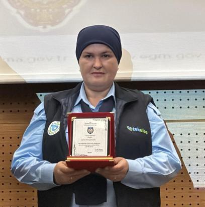 Tekirdağ'da yılın şoförü Şenay Kenar seçildi