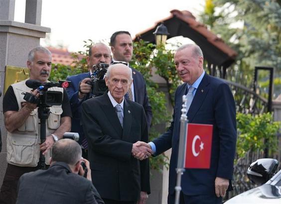 Cumhurbaşkanı Erdoğan ve Bahçeli bir araya geldi/ Ek fotoğraflar