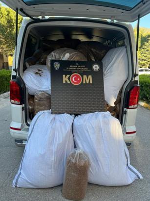Amasya'da 1.2 ton kıyılmış tütün ele geçirildi; 1 gözaltı