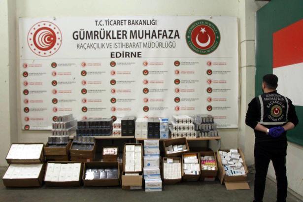 Kapıkule'deki TIR'da elektronik sigara ile ilaç ele geçirildi