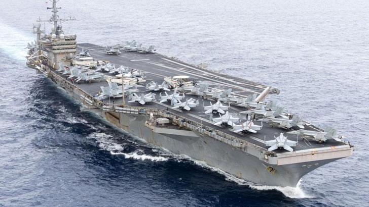 ABD Donanması'nda ikinci kez bir savaş uçağı, uçak gemisinden Kızıldeniz'e düştü