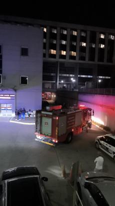 Hastanede çıkan yangın, kısa sürede söndürüldü