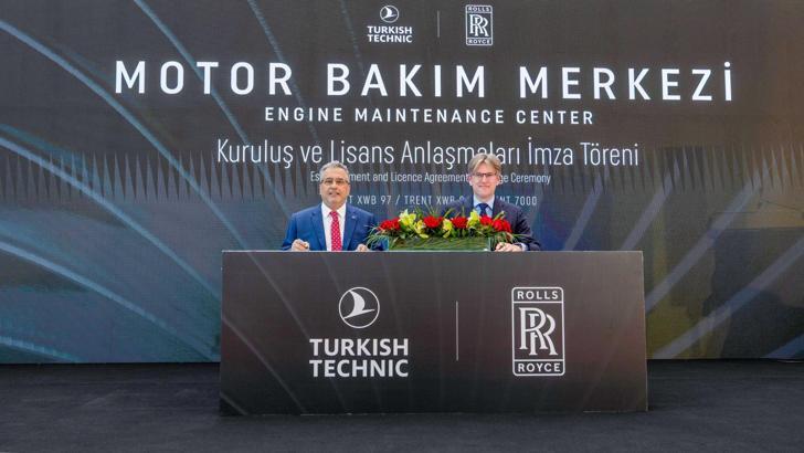 Türk Hava Yolları Teknik A.Ş. ile Rolls-Royce, İstanbul'da motor bakım merkezi kuruyor