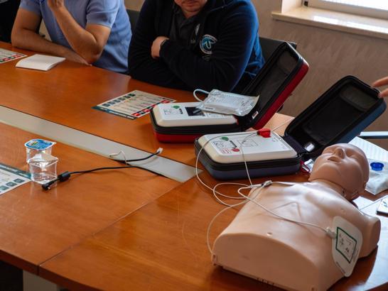 İpsala Sınır Kapısı'na ani kalp durmalarına karşı OED cihazı yerleştirildi