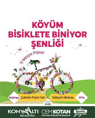 Konyaaltı’nın köylerinde bisiklet sürecekler