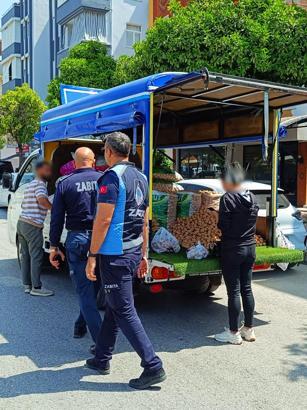 Manavgat'ta zabıtadan denetim
