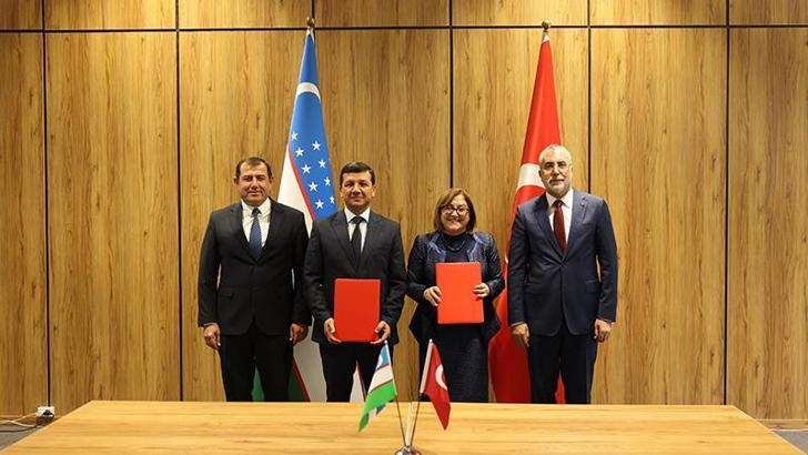 Gaziantep ile Semerkant arasında, kardeş şehir imza töreni gerçekleştirildi