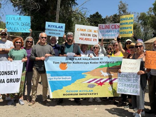 Bodrum'da 'Kıyılar halkındır' eylemi